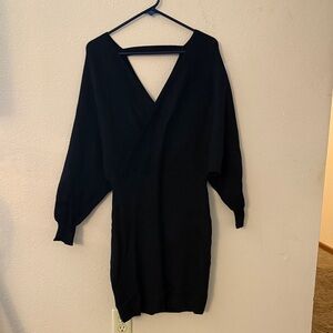 Chic Black Long Sleeve Dress